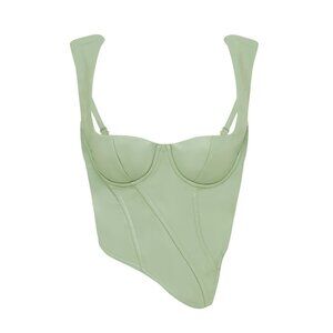 AMISS Diane Corset in Sage Green